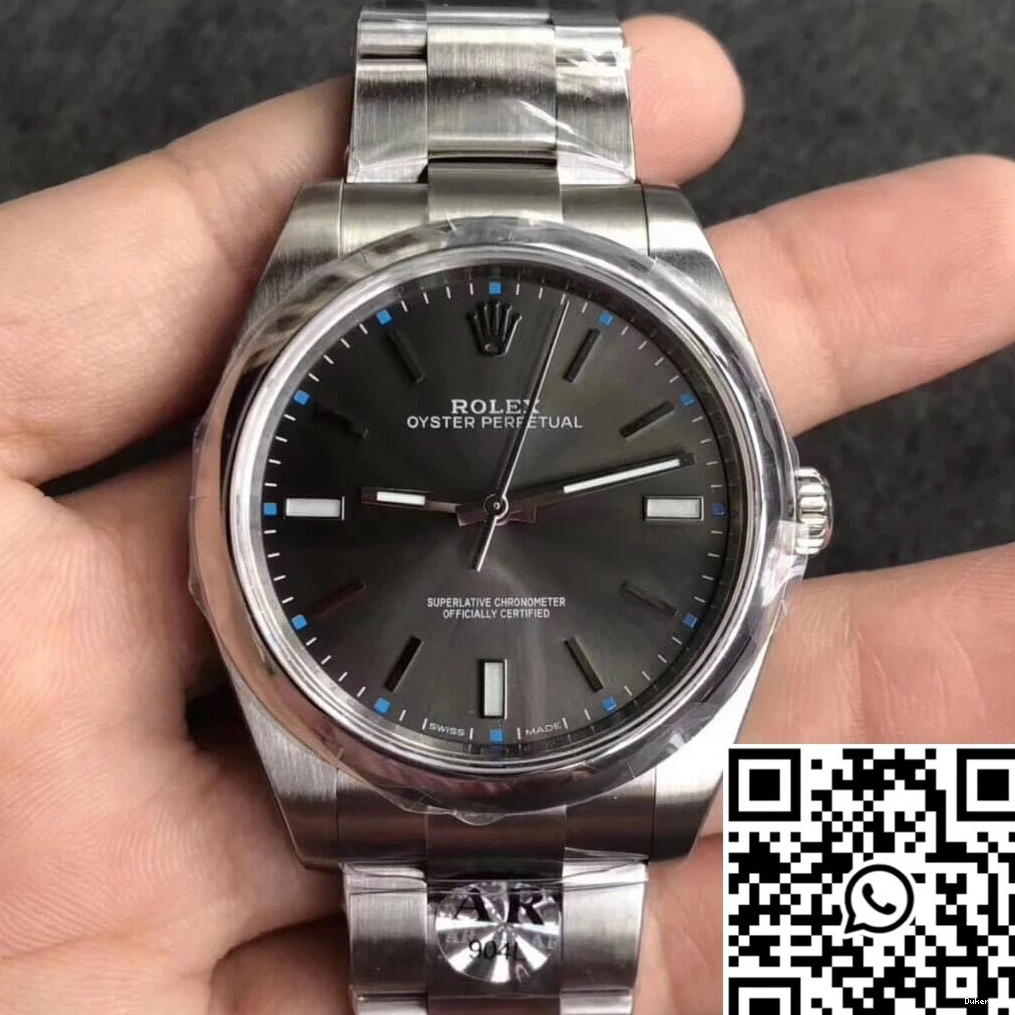 Rolex 114300 Grey 39MM Oyster Dial AR Perpetual Factory 0513
